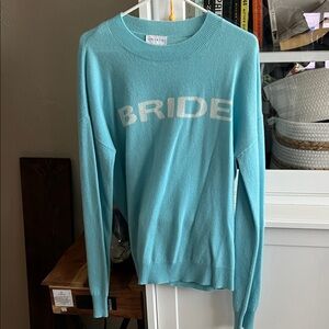 Elegant Light Blue Crew Neck Sweater NWOT